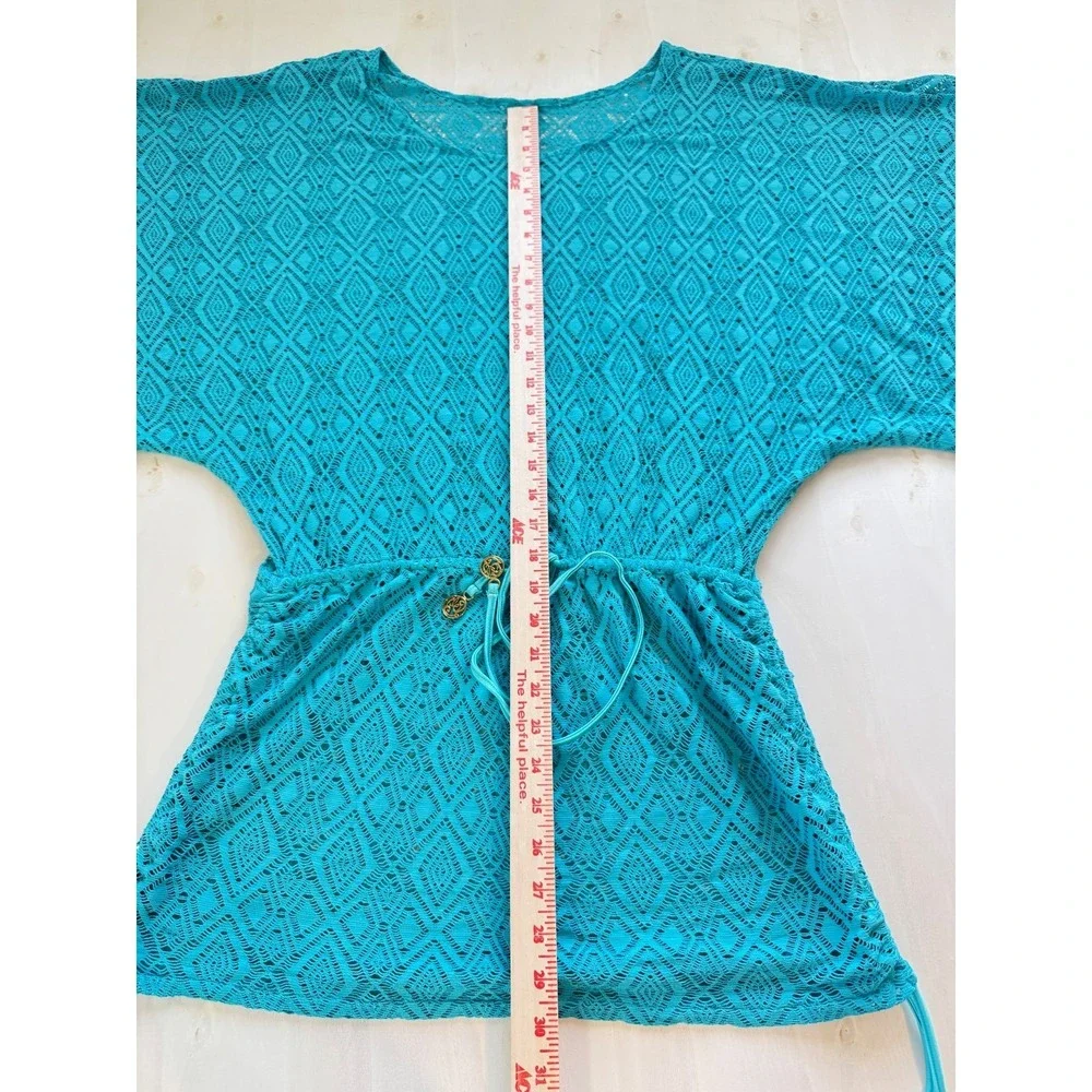 Luli Fama Miami South Beach Dress S Aruba Blue Swimsuit Cover Blue crochet